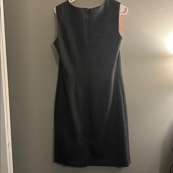 Danny & Nicole New York Charcoal Textured Sheath Vintage Dress Size 10 - Picture 4 of 4